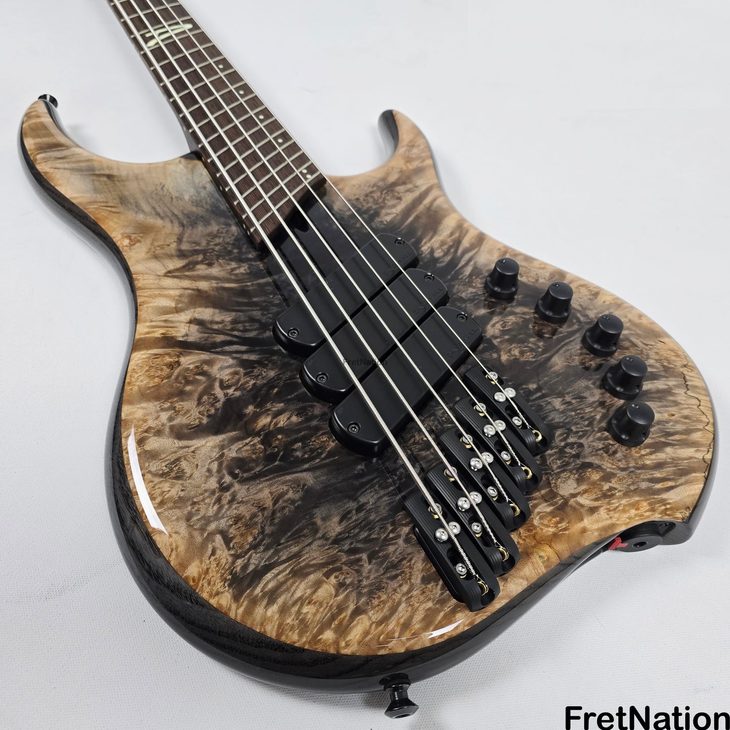 Dingwall Z3 Maple Burl Faded Black Reverse Burst 5-String Bass 8.68lbs #7581