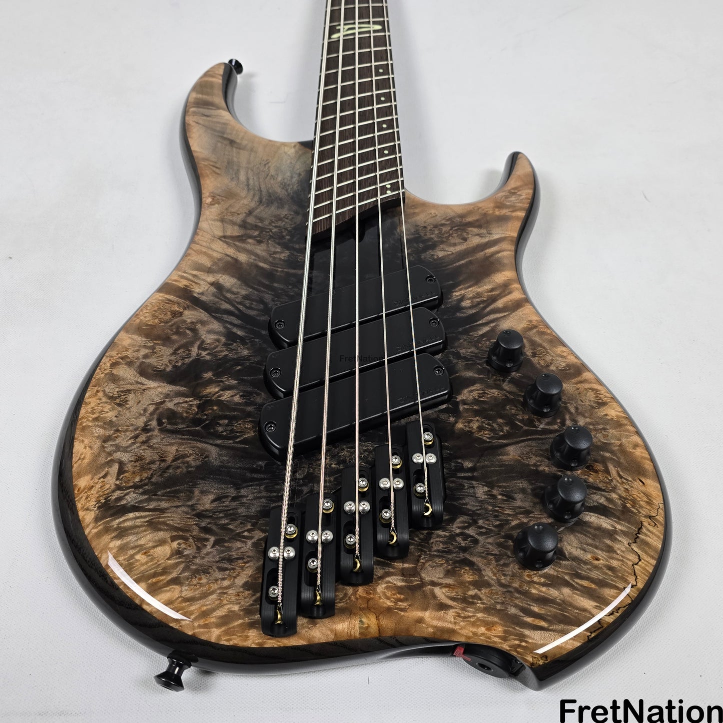 Dingwall Z3 Maple Burl Faded Black Reverse Burst 5-String Bass 8.68lbs #7581