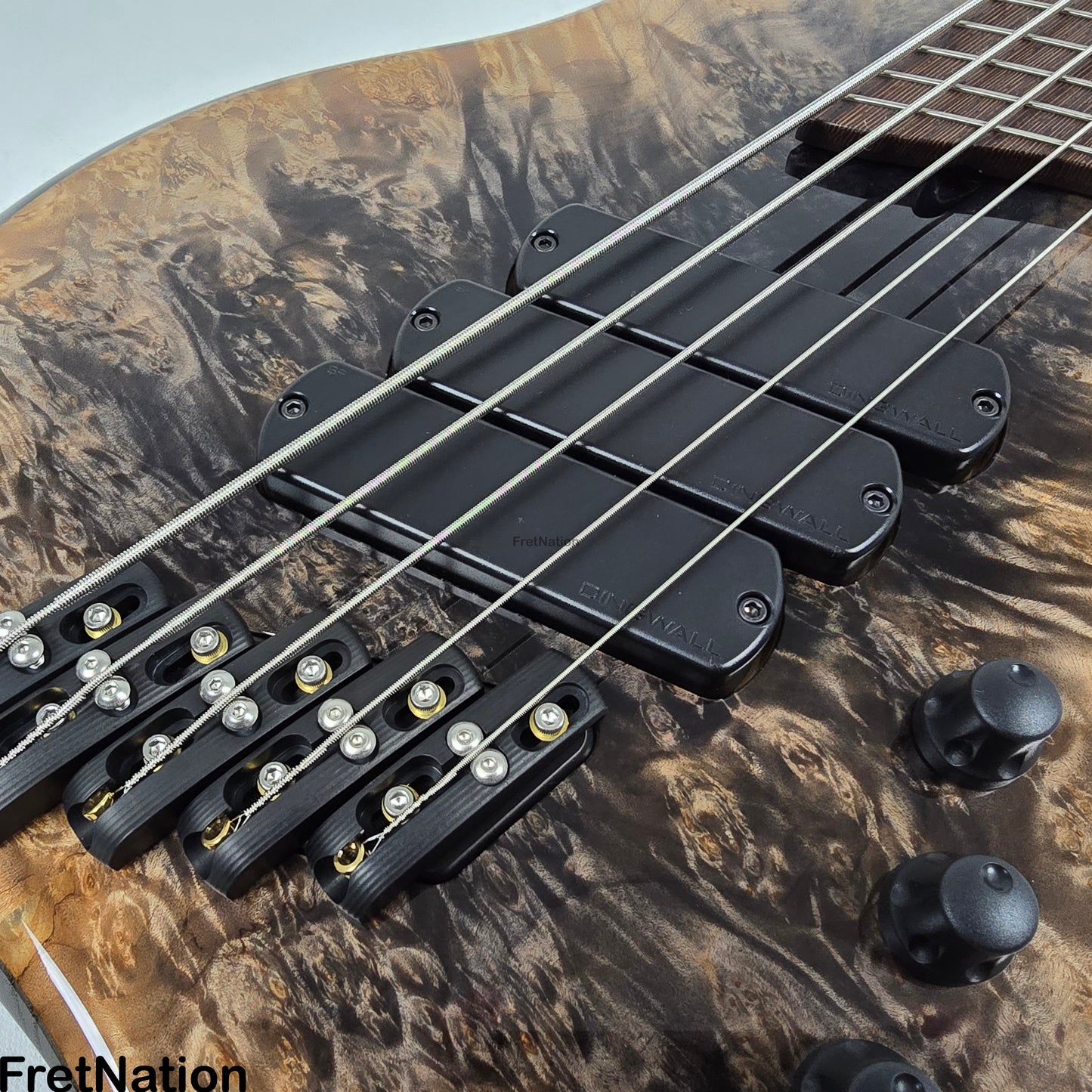 Dingwall Z3 Maple Burl Faded Black Reverse Burst 5-String Bass 8.68lbs #7581