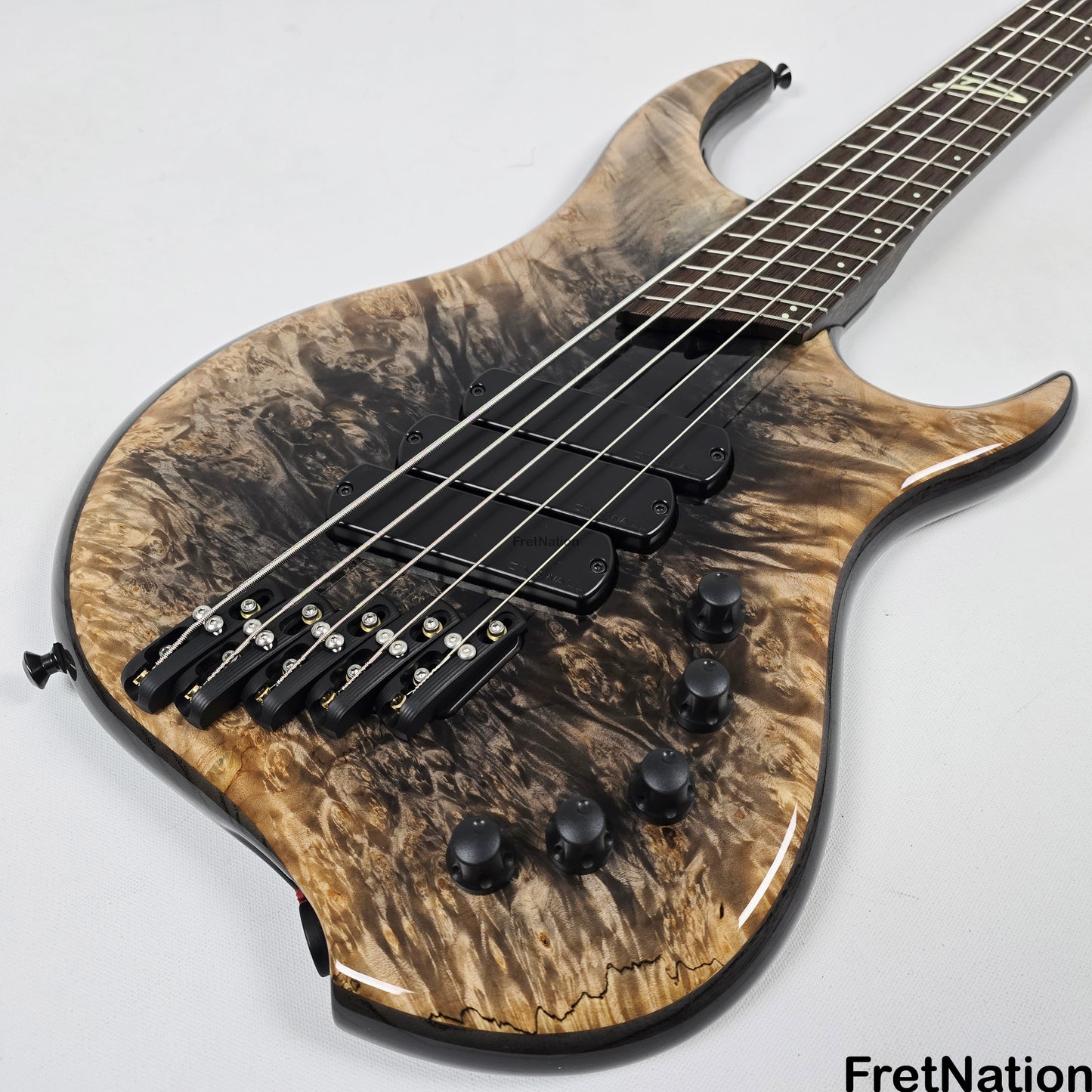 Dingwall Z3 Maple Burl Faded Black Reverse Burst 5-String Bass 8.68lbs #7581