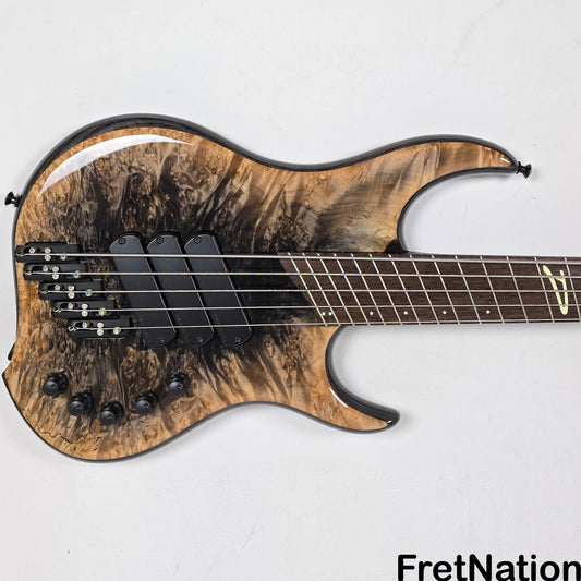 Dingwall Dingwall Z3 Maple Burl Faded Black Reverse Burst 5-String Bass 8.68lbs #7581