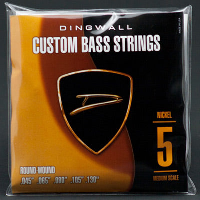 Dingwall Dingwall Nickel Plated Steel Super P / Super J Multi-Scale Length - 5-String 45-130 MS-NI-45130