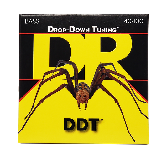 DR Strings DR DDT Drop Down Tuning Stainless Steel Electric Bass Strings Long Scale Set - 4-String 40-100 DDT-40