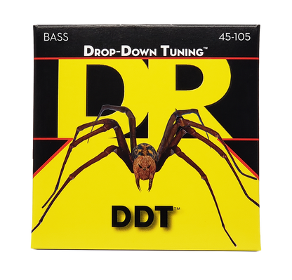 DR Strings DR DDT Drop Down Tuning Stainless Steel Electric Bass Strings Long Scale Set - 4-String 45-105 DDT-45