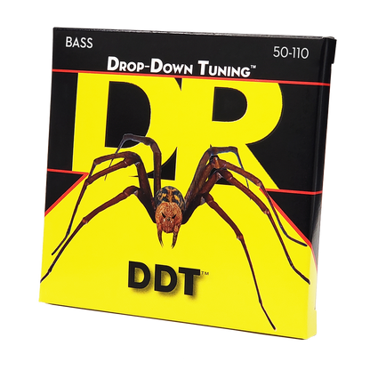 DR Strings DR DDT Drop Down Tuning Stainless Steel Electric Bass Strings Long Scale Set - 4-String 50-110 DDT-50