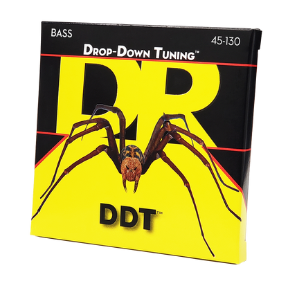 DR Strings DR DDT Drop Down Tuning Stainless Steel Electric Bass Strings Long Scale Set - 5-String 45-130 DDT5-130