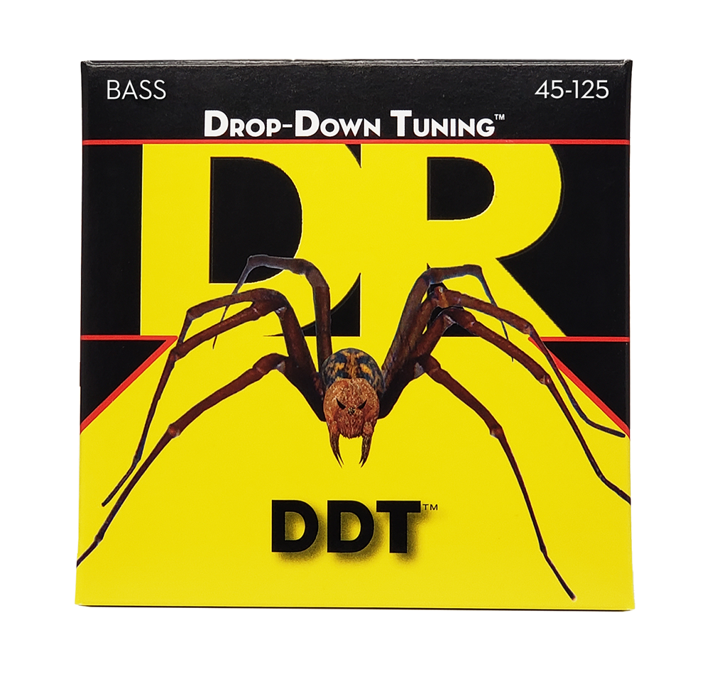 DR Strings DR DDT Drop Down Tuning Stainless Steel Electric Bass Strings Long Scale Set - 5-String 45-125 DDT5-45