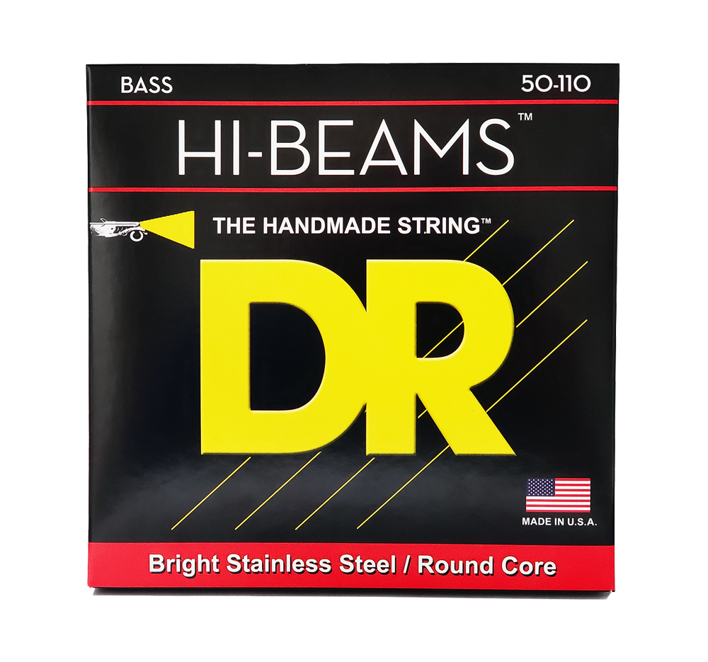 DR Strings DR Hi-Beam Stainless Steel Electric Bass Strings Long Scale Set - 4-String 50-110 Heavy ER-50