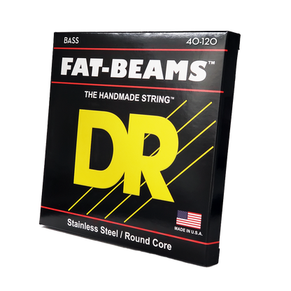 DR Strings DR Fat-Beam Stainless Steel Electric Bass Strings Long Scale Set - 5-String 40-120 FB5-40