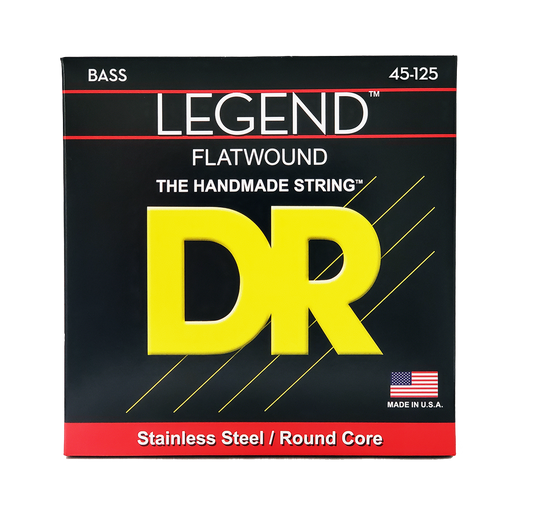 DR Strings DR Legend Flatwound Bass Strings Long Scale Set - 5-String 45-125 FL5-45