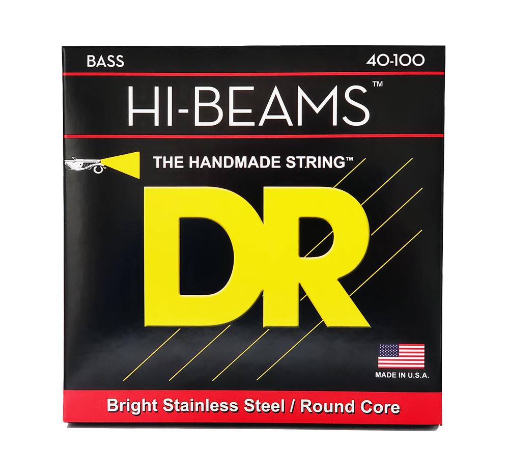 DR Strings DR Hi-Beam Stainless Steel Electric Bass Strings Long Scale Set - 4-String 40-100 Light LR-40