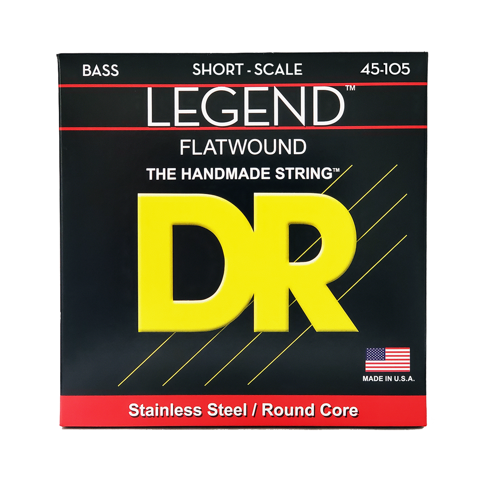 DR Strings DR Legend Flatwound Bass Strings Medium Scale Set - 4-String 45-105 SFL-45