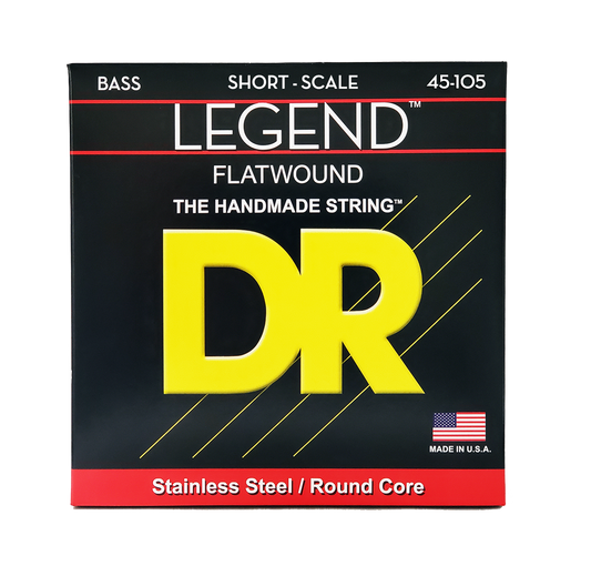 DR Strings DR Legend Flatwound Bass Strings Medium Scale Set - 4-String 45-105 SFL-45