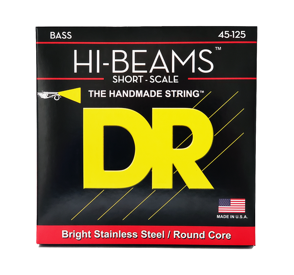 DR Strings DR Hi-Beam Stainless Steel Electric Bass Strings Short Scale Set - 5-String 45-125 Medium SMR5-45