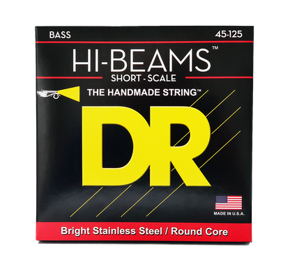 DR Strings DR Hi-Beam Stainless Steel Electric Bass Strings Short Scale Set - 5-String 45-125 Medium SMR5-45