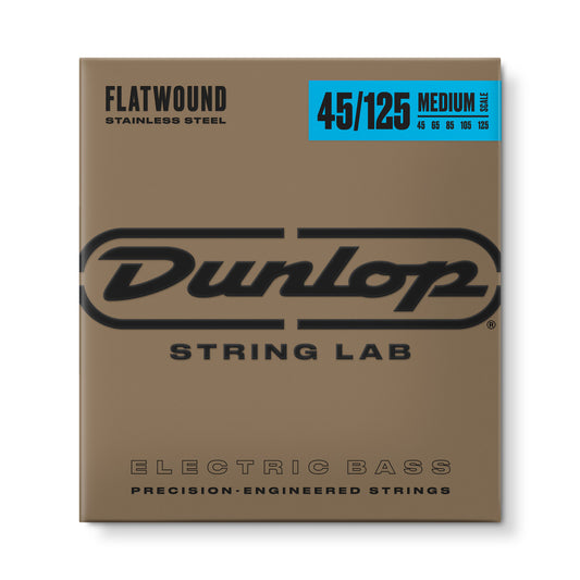 Jim Dunlop Dunlop Flatwound Electric Bass Strings Medium Scale Set - 5-String 45-125 DBFS45125M