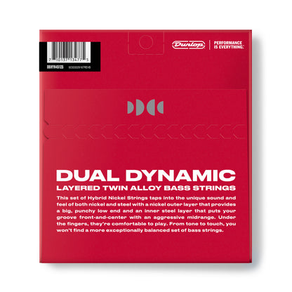 Jim Dunlop Dunlop Dual Dynamic Hybrid Nickel Electric Bass Strings Long Scale Set - 5-String 45-125 DBHYN45125