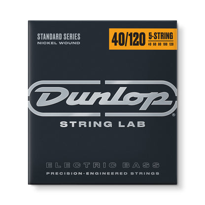 Jim Dunlop Dunlop Nickel Plated Steel Electric Bass Strings Long Scale Set - 5-String 40-120 DBN40120