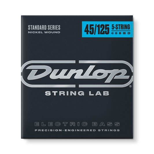 Jim Dunlop Dunlop Nickel Plated Steel Electric Bass Strings Long Scale Set - 5-String 45-125 DBN45125