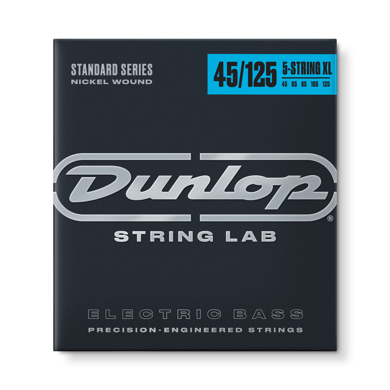 Jim Dunlop Dunlop Nickel Plated Steel Electric Bass Strings Super Long Scale Set - 5-String 45-125 DBN45125XL