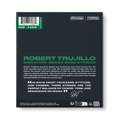 Jim Dunlop Dunlop Robert Trujillo Signature Nickel Plated Steel Bass Strings Long Scale Set - 4-String 45-105 RTN45105