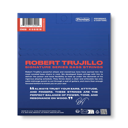 Jim Dunlop Dunlop Robert Trujillo Signature Nickel Plated Steel Bass Strings Long Scale Set - 5-String 45-130 RTN45130