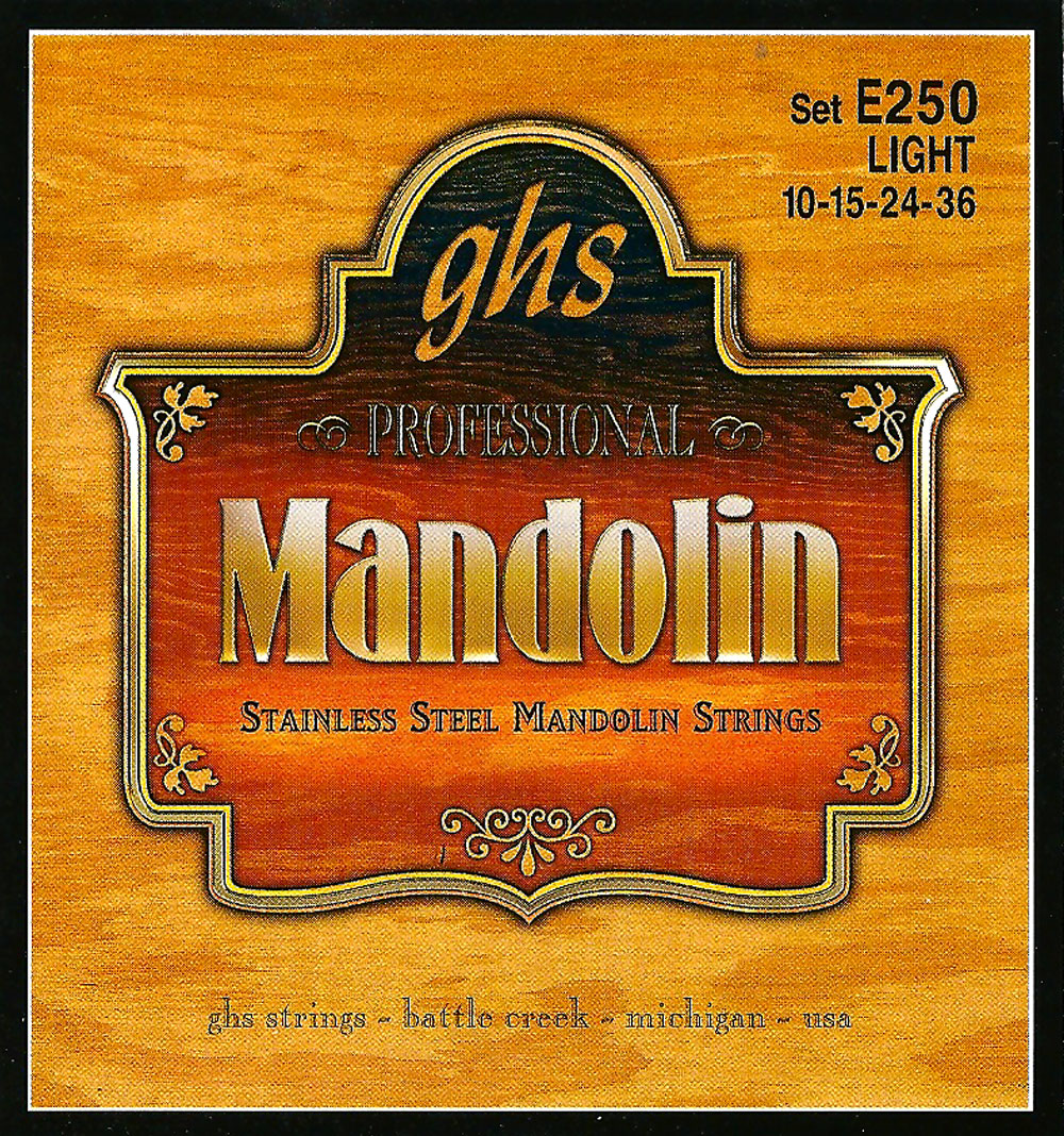 GHS Strings GHS Mandolin Stainless Steel 04-String Set - 10-36 Light E250