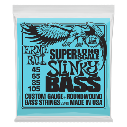 Ernie Ball Ernie Ball Slinky Nickel Wound Bass Strings Super Long Scale - 4-String 45-105 Slinky 2849