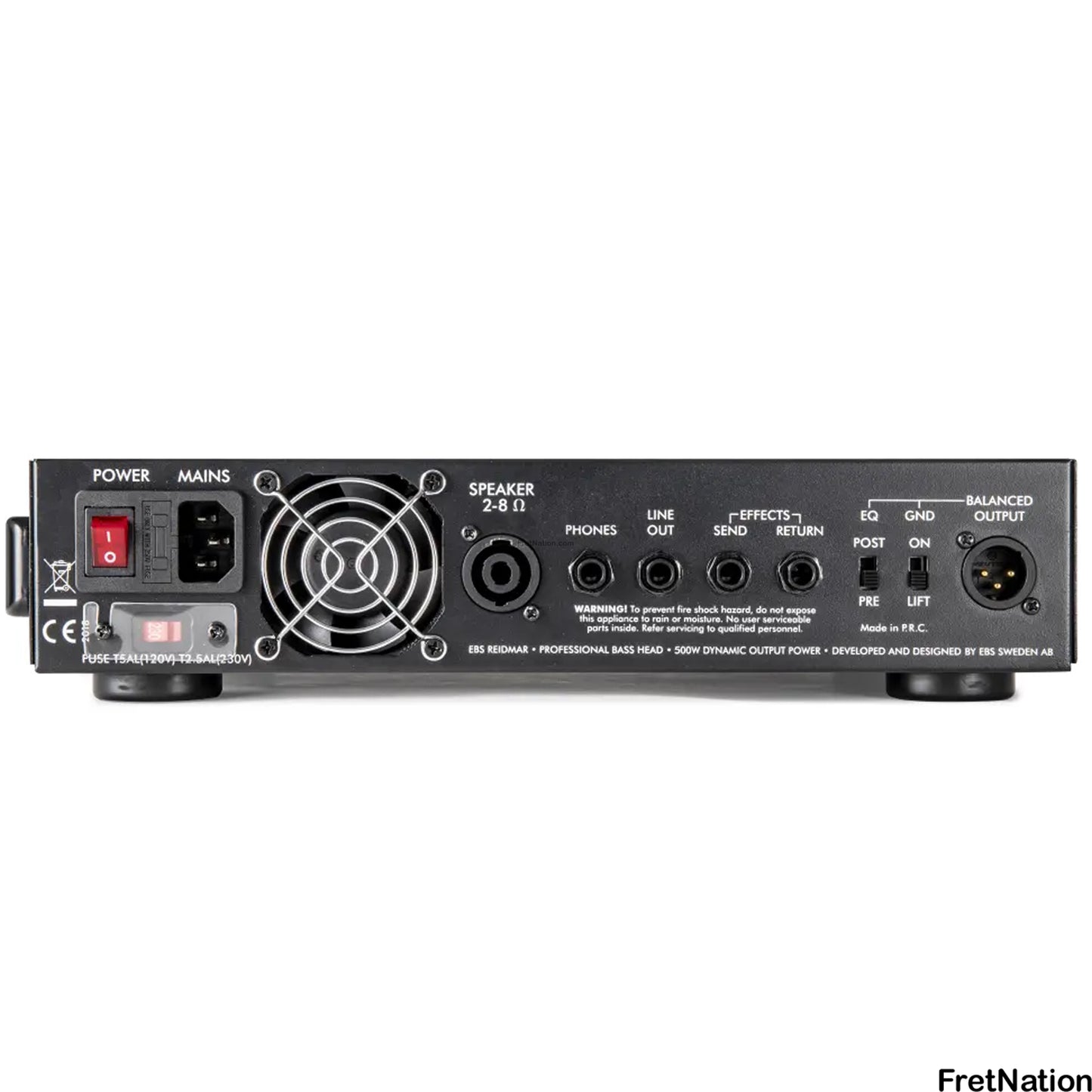 EBS Sweden EBS Reidmar 502 Bass Class D Lightweight Bass Amplifier 500-Watt - EB-RD502