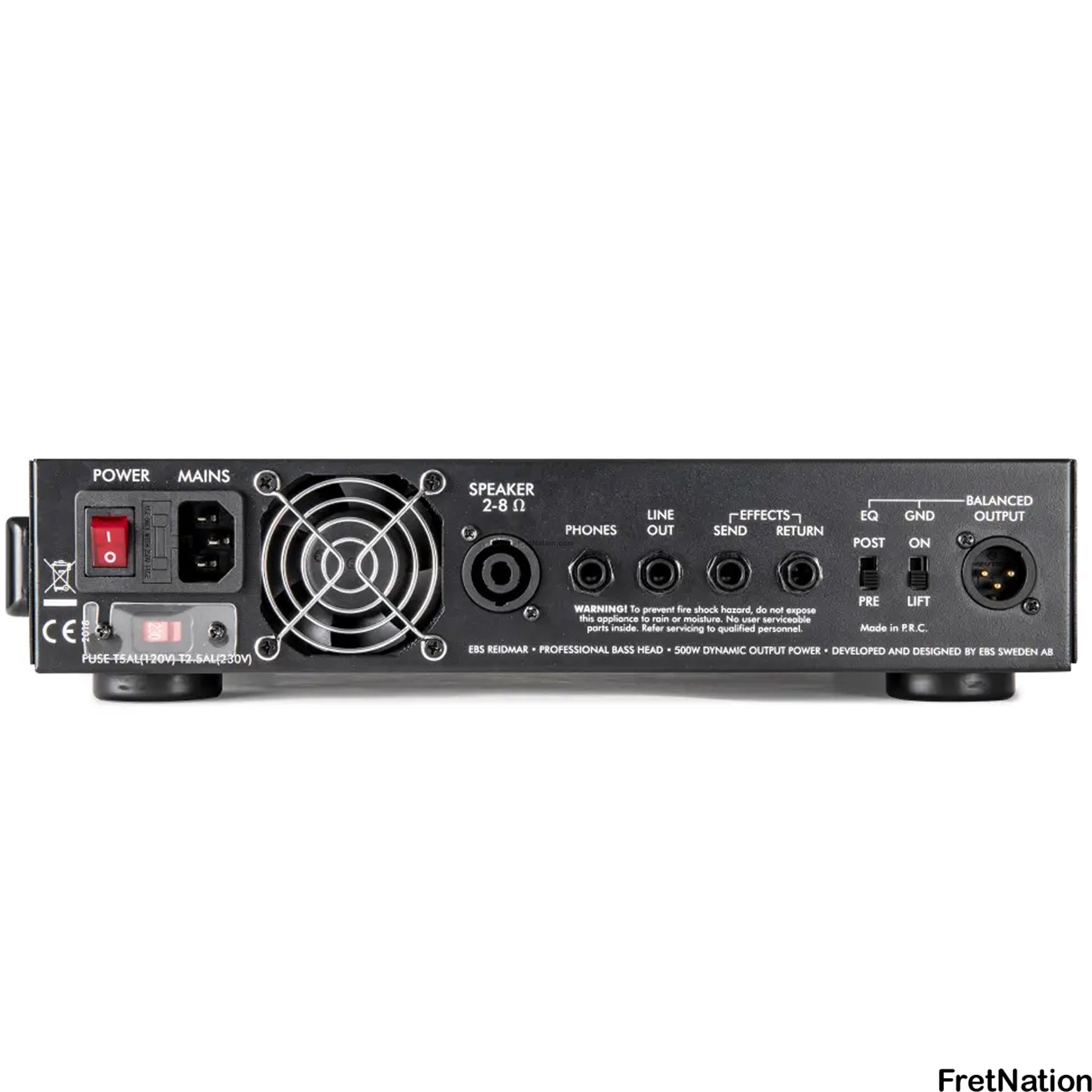 EBS Sweden EBS Reidmar 502 Bass Class D Lightweight Bass Amplifier 500-Watt - EB-RD502