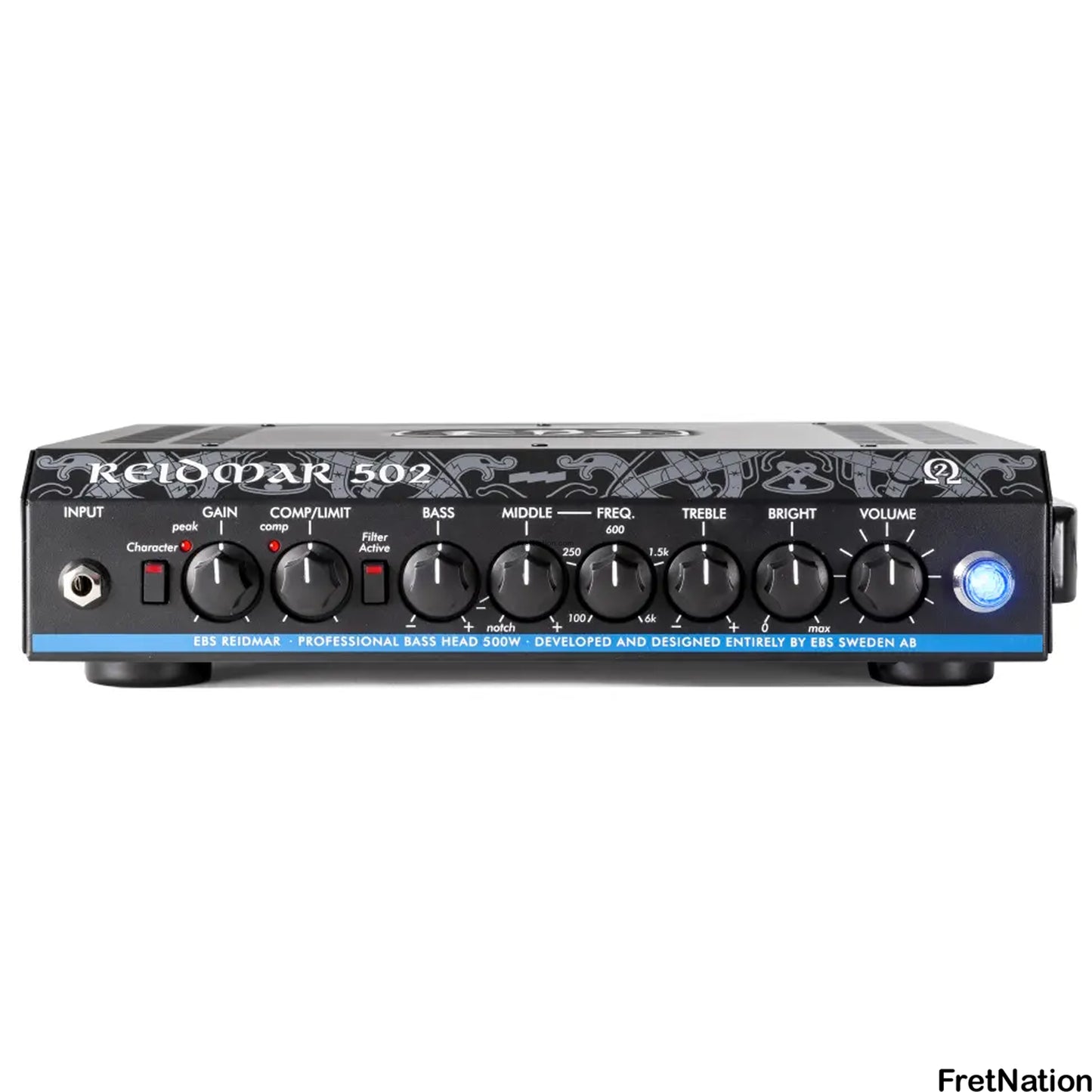 EBS Sweden EBS Reidmar 502 Bass Class D Lightweight Bass Amplifier 500-Watt - EB-RD502