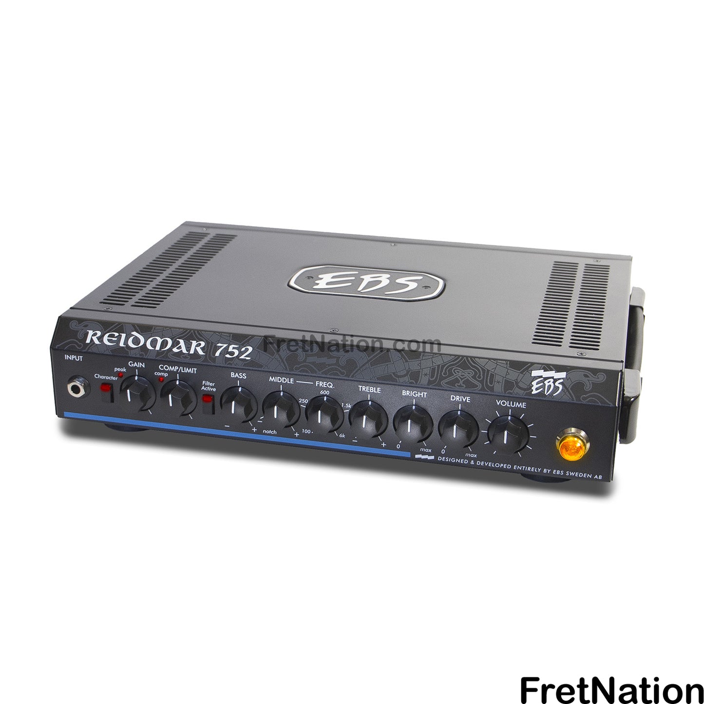 EBS Sweden EBS Reidmar 752 Bass Class D Lightweight Bass Amplifier 750-Watt - EB-RD752