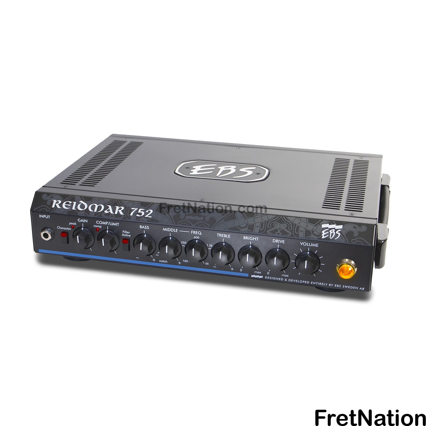 EBS Sweden EBS Reidmar 752 Bass Class D Lightweight Bass Amplifier 750-Watt - EB-RD752