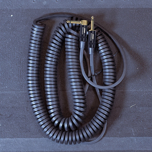 EBS Curly Square Cable 25' Straight-Angled Instrument Cable - EB-CSA76
