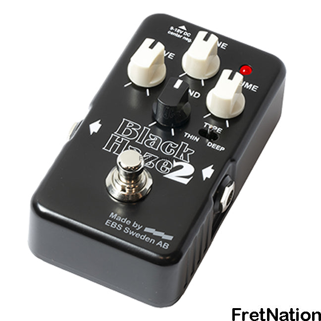 EBS Sweden EBS Black Haze 2 - Analog Overdrive / Distortion Pedal for Bass (or Guitar) - EB-BH2