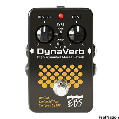 EBS Sweden EBS Black Label Series Dynaverb Limited Spring Edition Reverb Pedal - EB-DV-LE