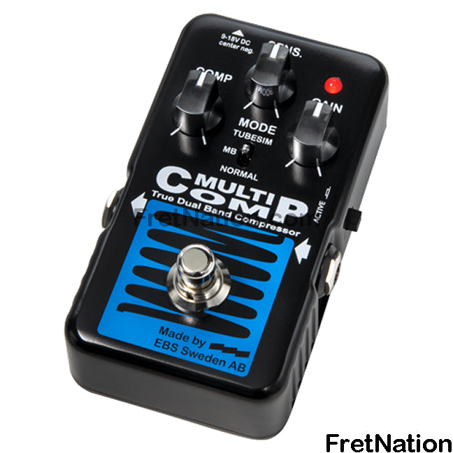EBS Sweden EBS Blue Label MultiComp Multi-Band Compressor Pedal - EB-MC-BL