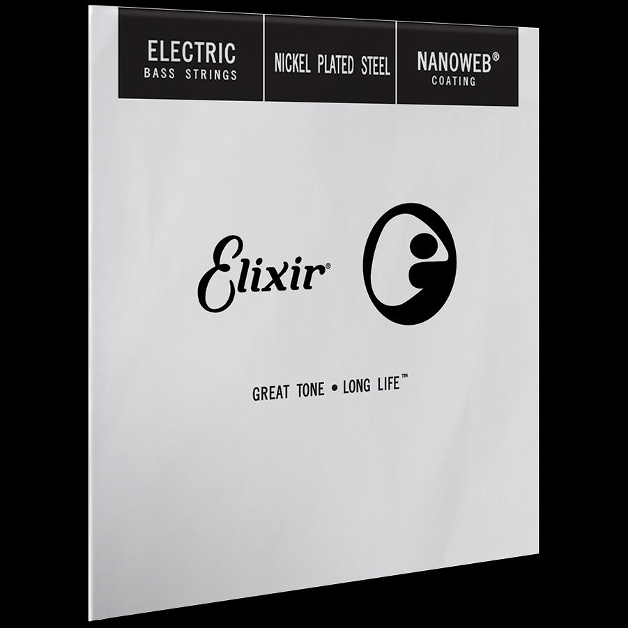 Elixir Elixir NANOWEB Coated Nickel Plated Steel Bass Single String Long Scale - .045 15345