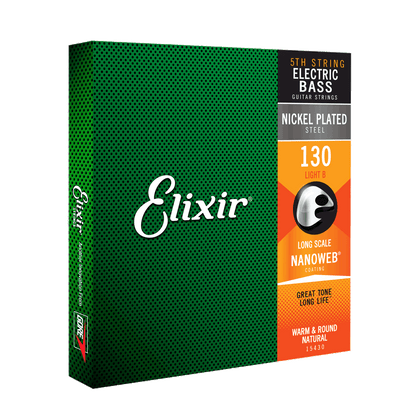 Elixir Elixir NANOWEB Coated Nickel Plated Steel Bass Single String Long Scale - .130 Low-B 15430