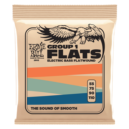 Ernie Ball Ernie Ball Traditional Flatwound Bass Strings Long Scale - 4-String 55-110 Group I 2802