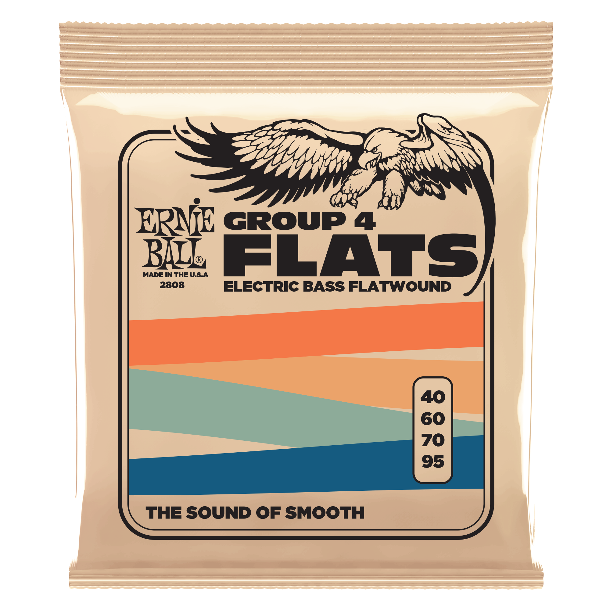 Ernie Ball Ernie Ball Traditional Flatwound Bass Strings Long Scale - 4-String 40-095 Group IV 2808