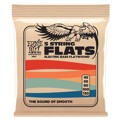 Ernie Ball Ernie Ball Traditional Flatwound Bass Strings Long Scale - 5-String 45-130 Group V 2810