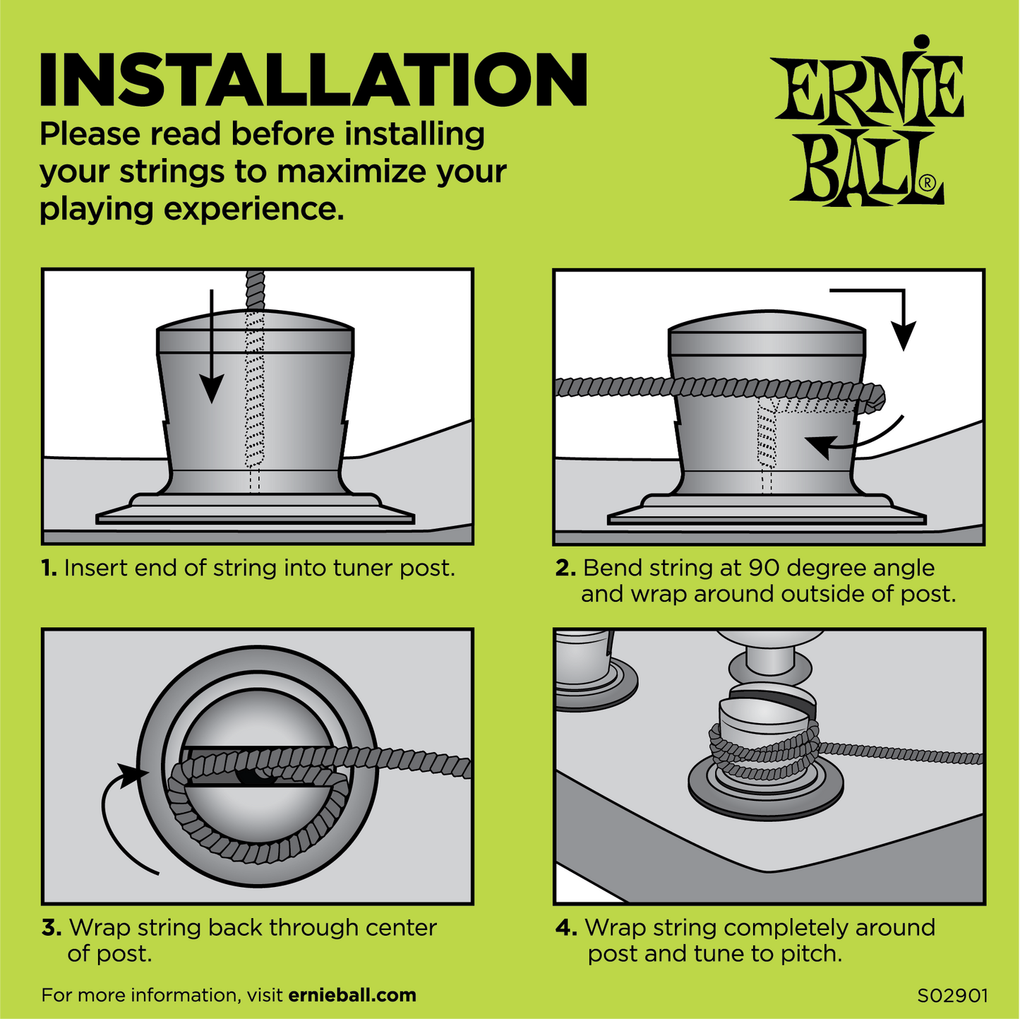 Ernie Ball Ernie Ball Slinky Cobalt Flatwound Bass Strings Long Scale - 4-String 55-110 Power Slinky 2811