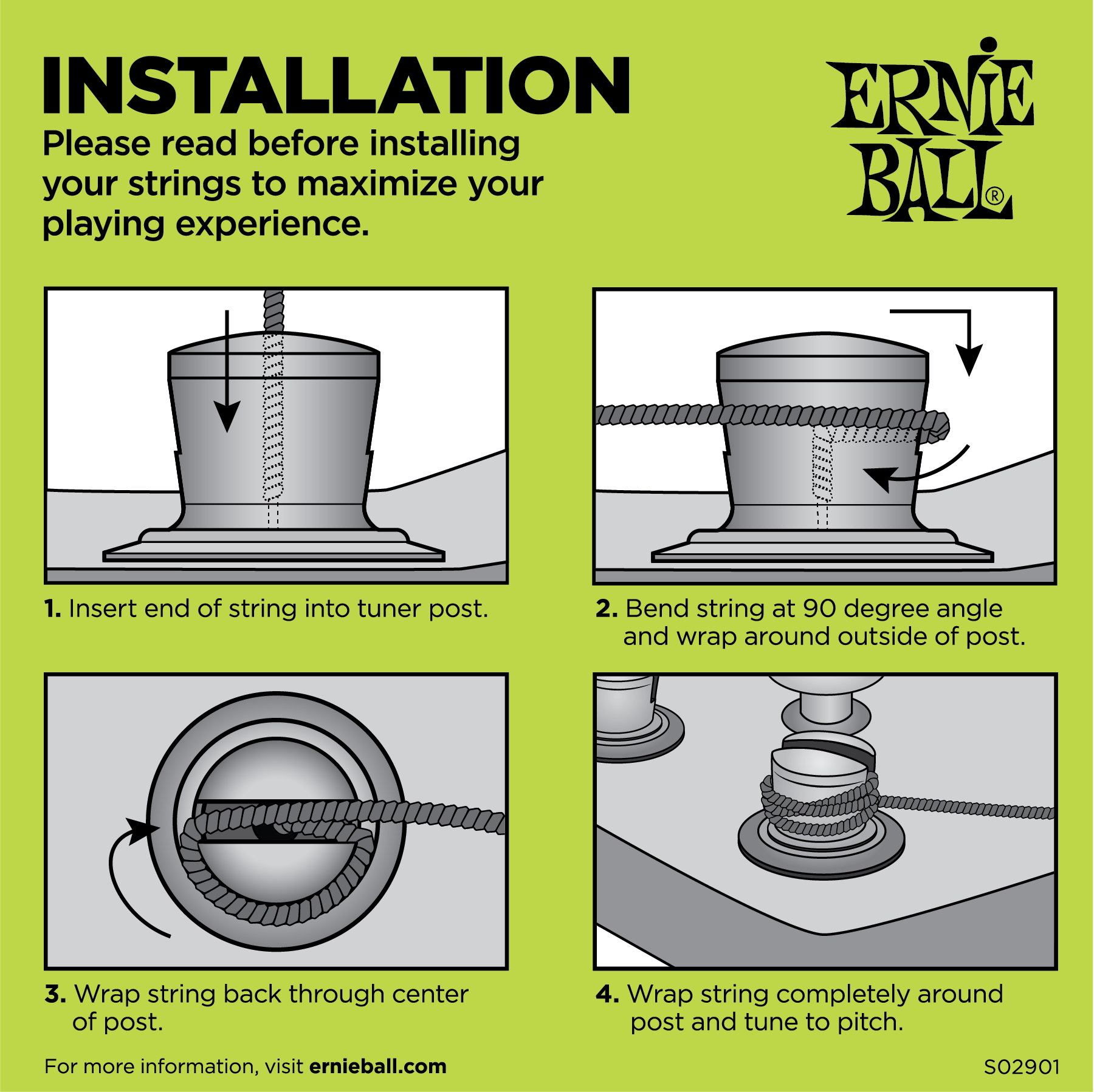 Ernie Ball Ernie Ball Slinky Cobalt Flatwound Bass Strings Long Scale - 4-String 55-110 Power Slinky 2811