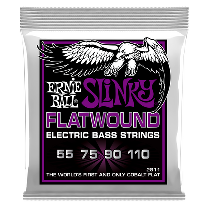 Ernie Ball Ernie Ball Slinky Cobalt Flatwound Bass Strings Long Scale - 4-String 55-110 Power Slinky 2811