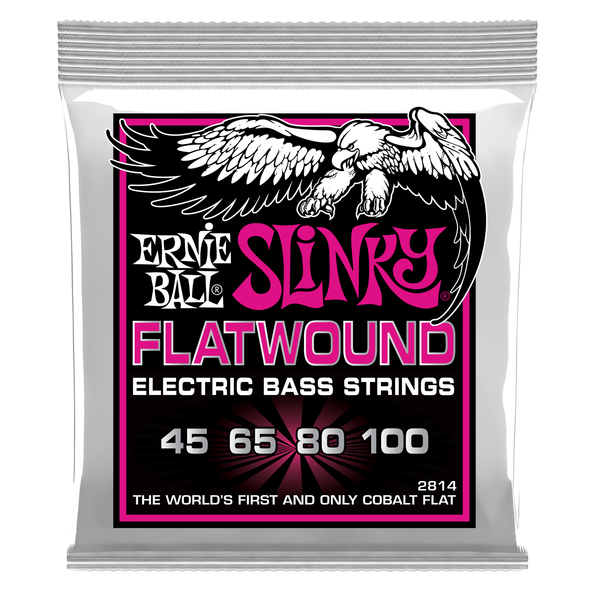 Ernie Ball Ernie Ball Slinky Cobalt Flatwound Bass Strings Long Scale - 4-String 45-100 Super Slinky 2814