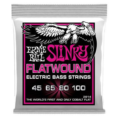 Ernie Ball Ernie Ball Slinky Cobalt Flatwound Bass Strings Long Scale - 4-String 45-100 Super Slinky 2814