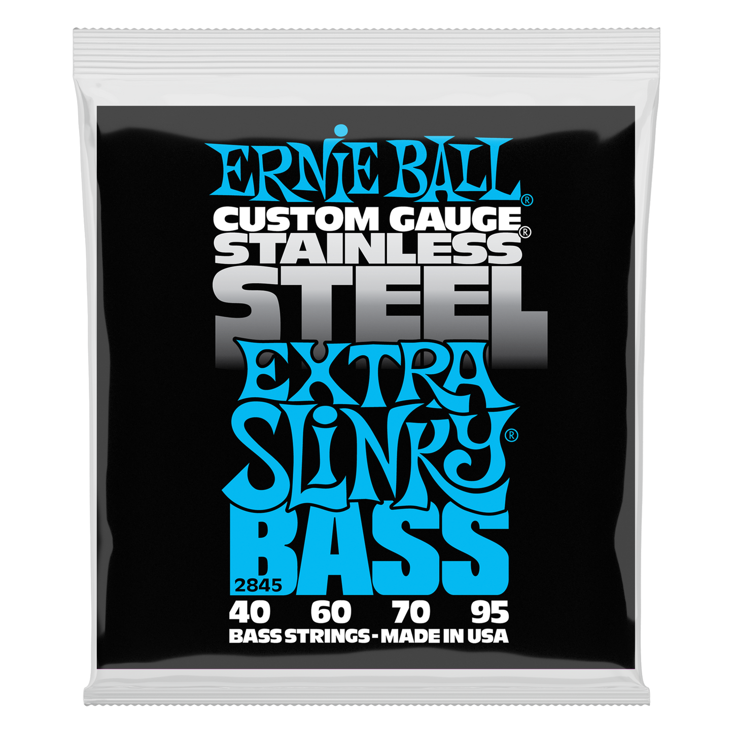 Ernie Ball Ernie Ball Slinky Stainless Steel Wound Bass Strings Long Scale - 4-String 40-095 Extra Slinky 2845