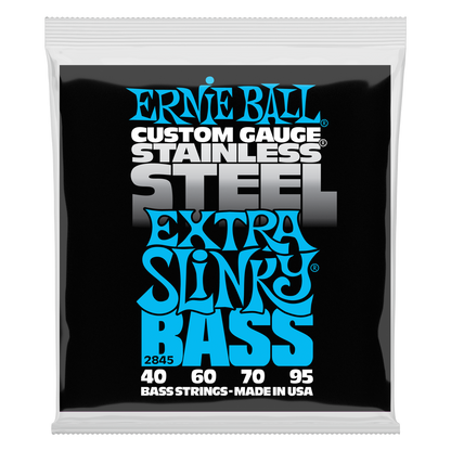 Ernie Ball Ernie Ball Slinky Stainless Steel Wound Bass Strings Long Scale - 4-String 40-095 Extra Slinky 2845