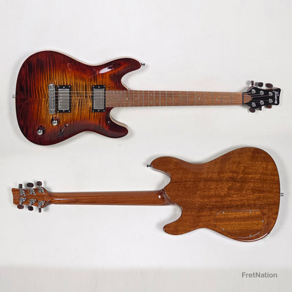 Fret Nation Framus MasterBuilt Diablo Supreme Bleached Antique Tobacco Burst High Polish - 8.56lbs J 162607-17 - Showroom Demo